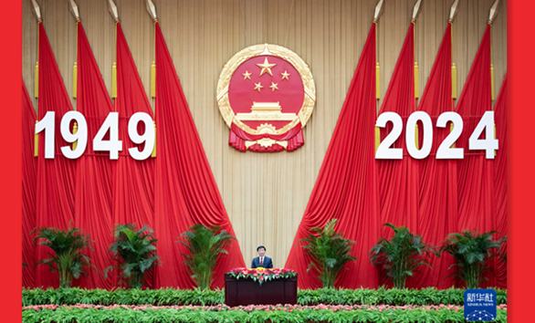 全國政協辦公廳、中共中央統戰部、國務院僑辦、國務院港澳辦、國務院台辦、中國僑聯聯合舉行國慶招待會 王滬寧致辭