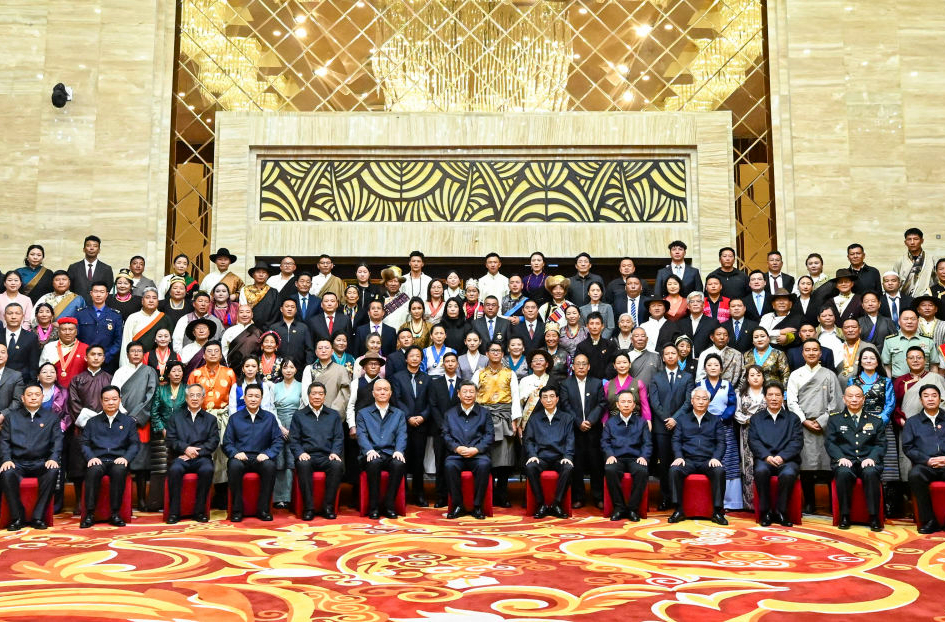 习近平接见西藏各族各界代表