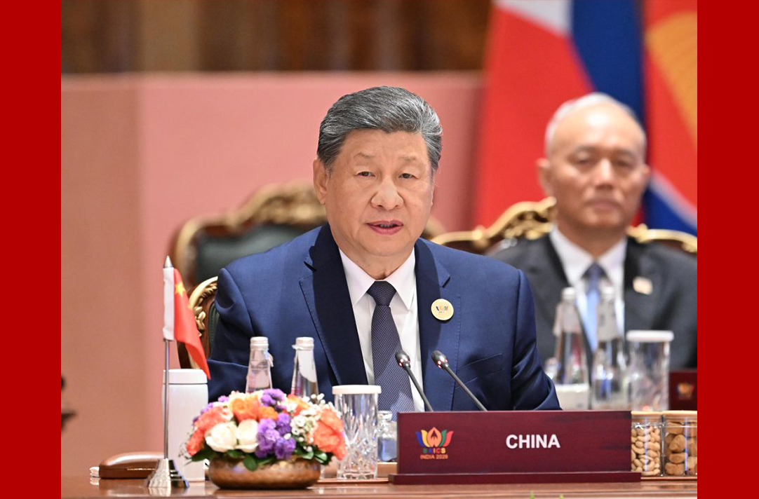 习近平出席金砖国家领导人第十八次会晤第二阶段会议并发表...
