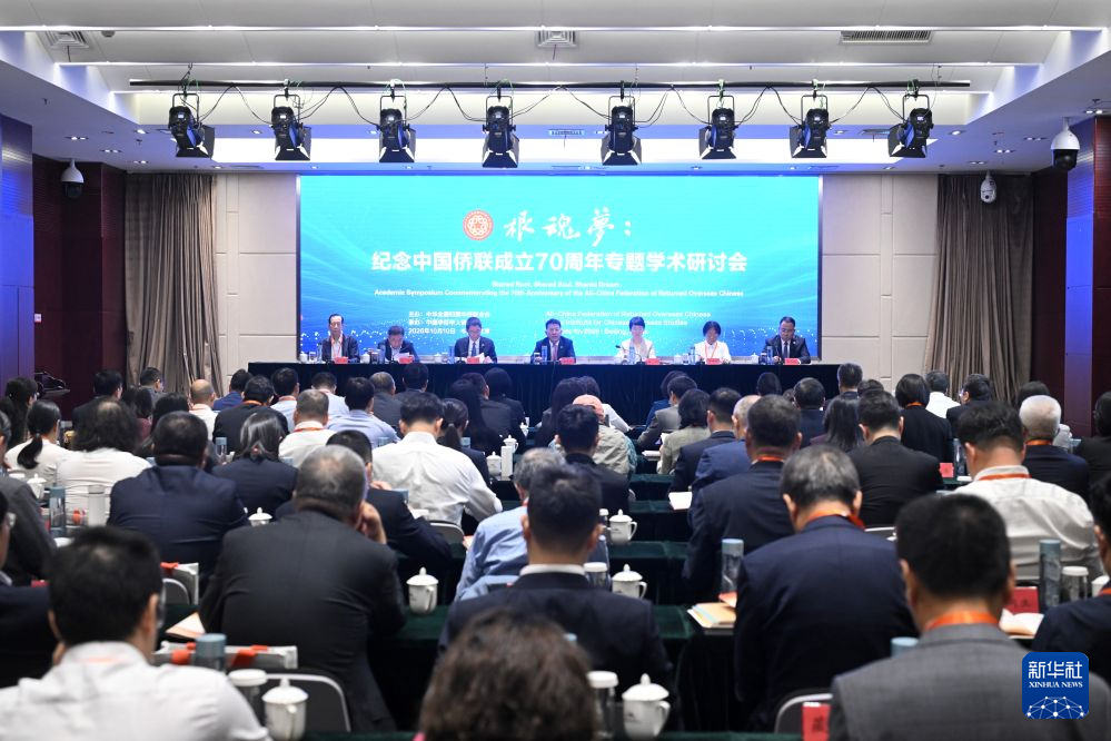 10月10日拍摄的研讨会现场。新华社记者 金良快 摄