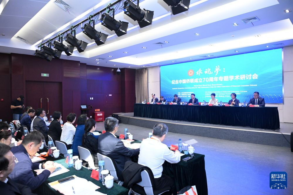 10月10日拍摄的研讨会现场。新华社记者 金良快 摄