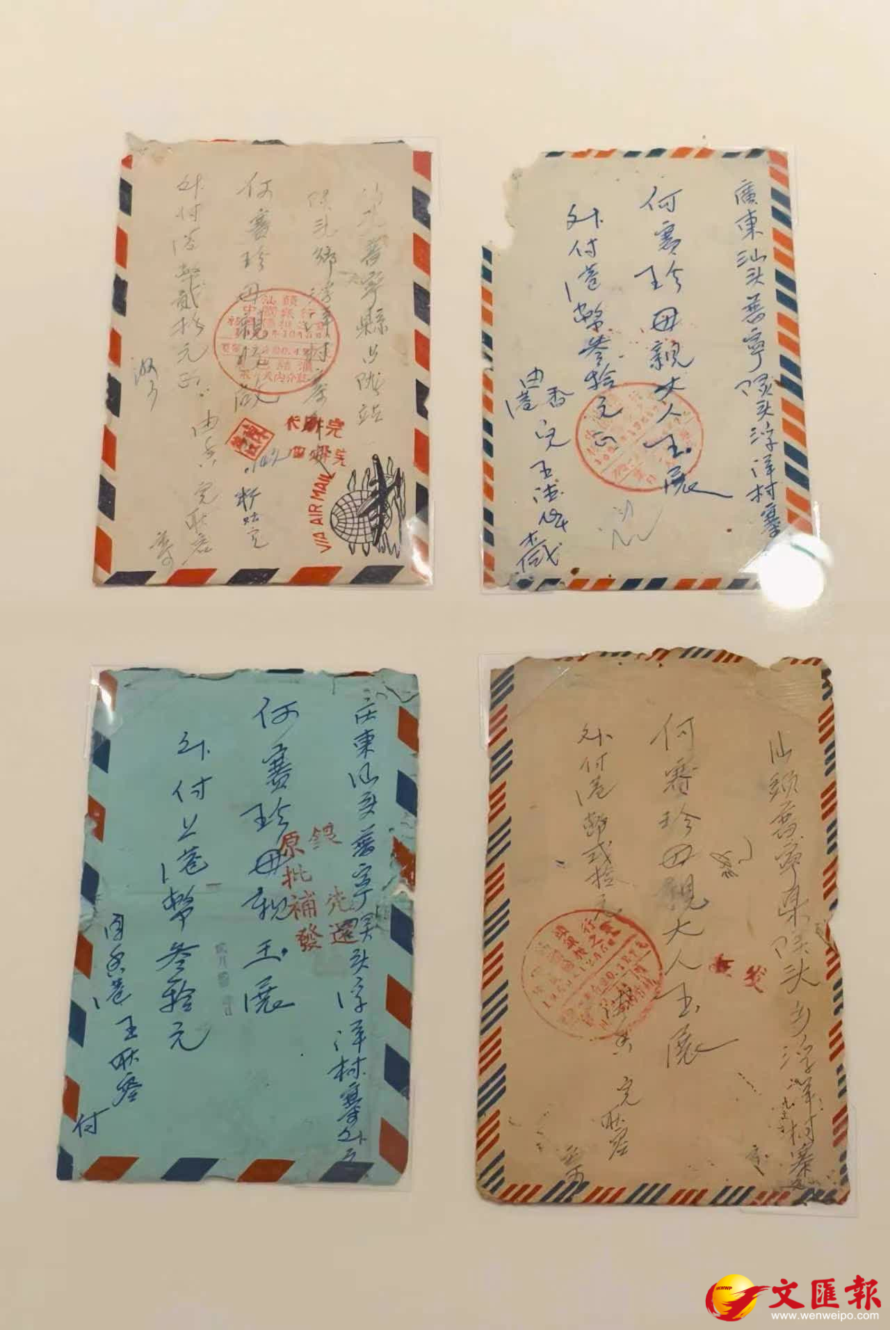展出的一封封侨批是近代侨界家国情怀的生动写照。（记者赵一存摄）