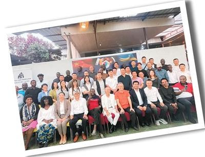 尹晴日所在的卢旺达华侨华人协会组织开展的中卢“企业面对面”活动。    本文图片均由受访者提供