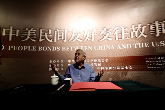 6月27日，美国知名学者、美国哈佛大学肯尼迪政府学院创始院长格雷厄姆·艾利森教授参观后接受采访。（中国日报记者 张威 摄）